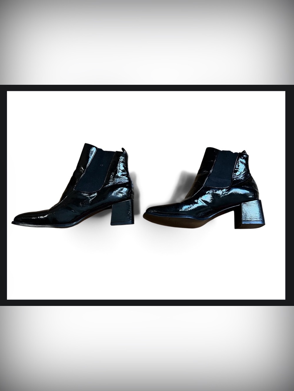Ipanema Patent Leather Ankle Boots in Black 7.5 New w/out box